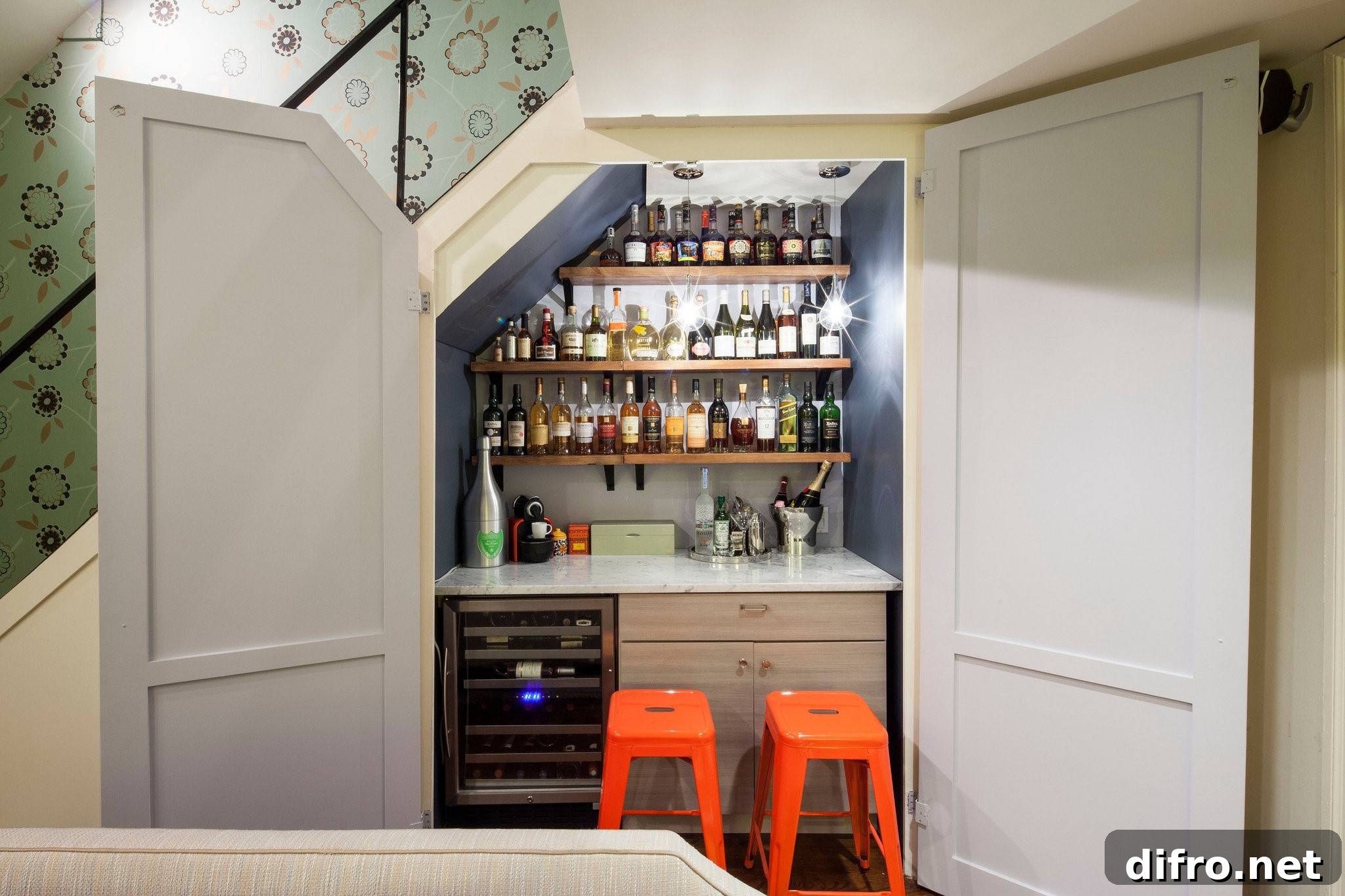 Photos To Inspire You To Convert That Small Space Into A Bar