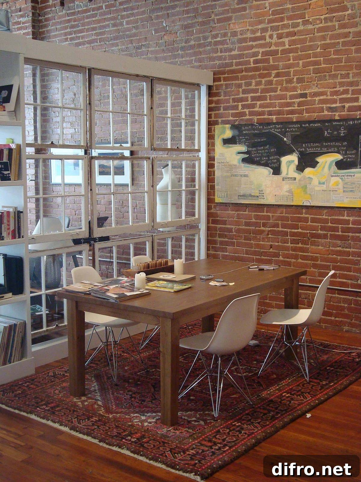 Reclaimed wooden windows partition