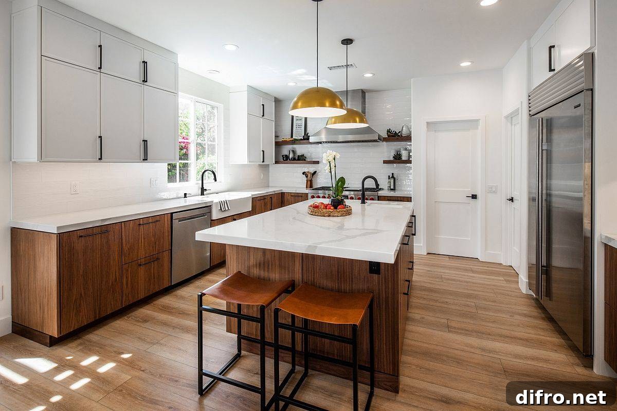 Gorgeous and spacious kitchen with the right layout makes cooking that much easier