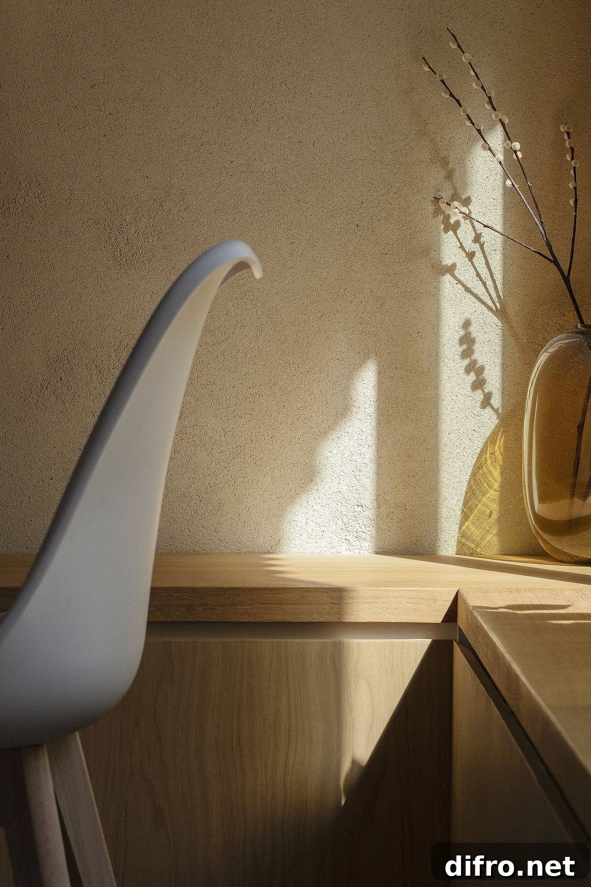 Custom built-in benches making use of corners