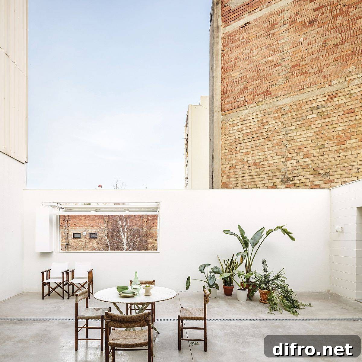 Protected outdoor hangout offers a relaxing space to sit and enjoy the view on offer