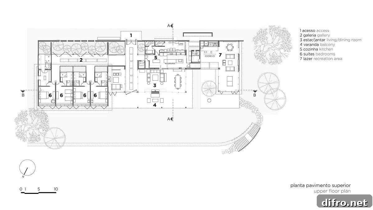 Ground floor plan of Endless Horizon House