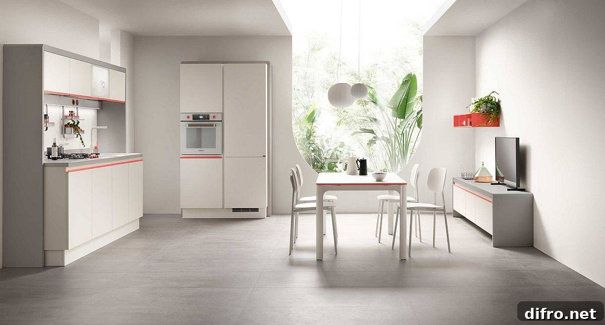 Contemporary Dandy Plus kitchen from Scavolini