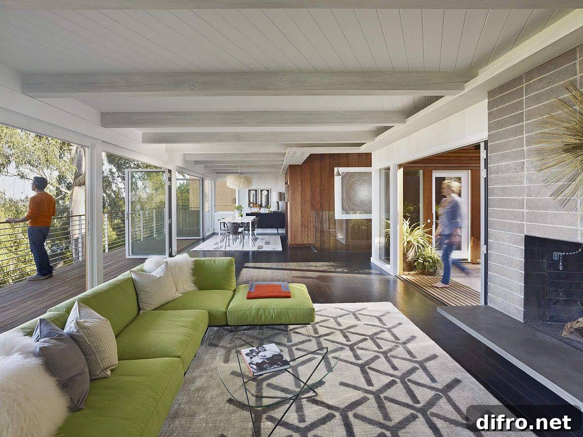 Open-plan living connecting to outdoors