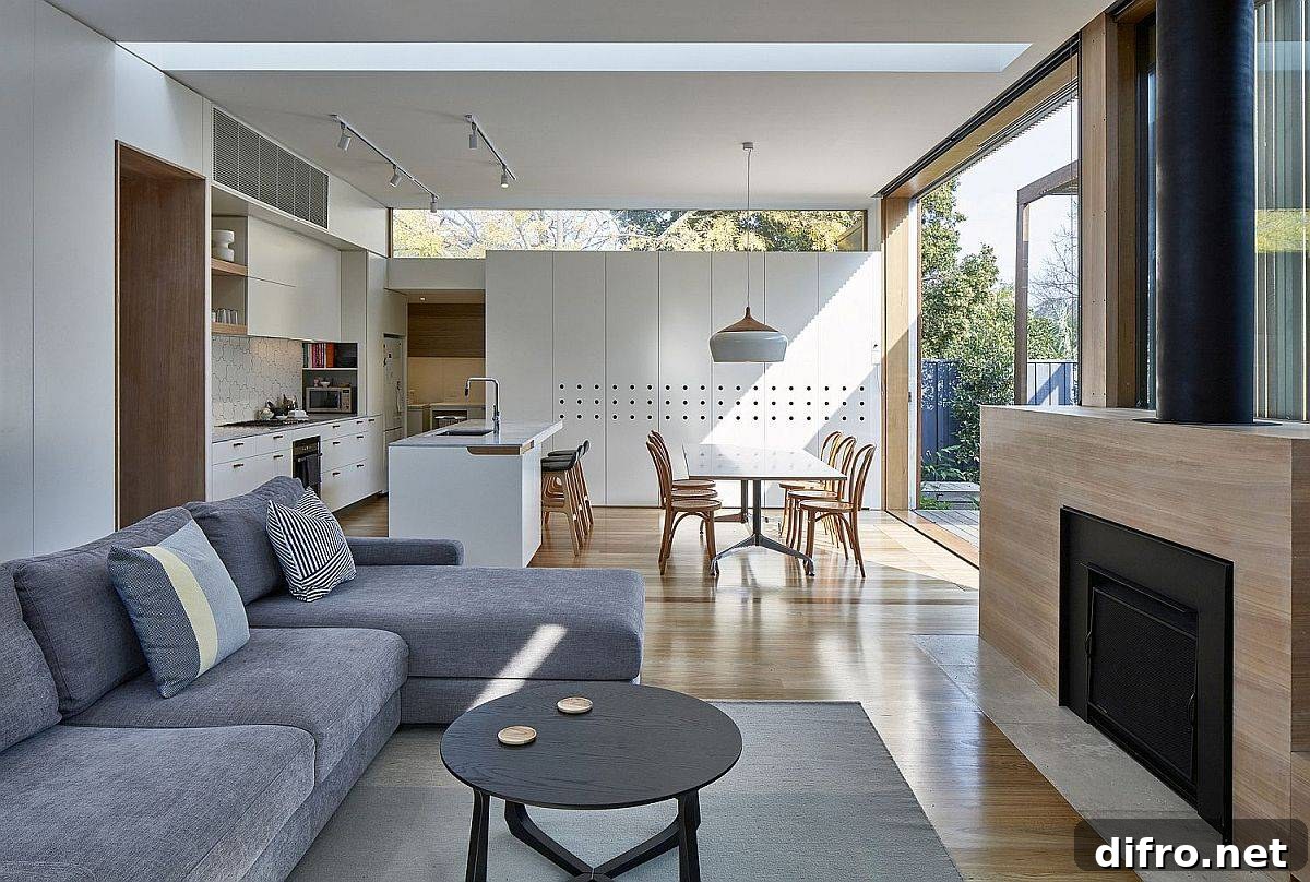 Efficient open-plan layout