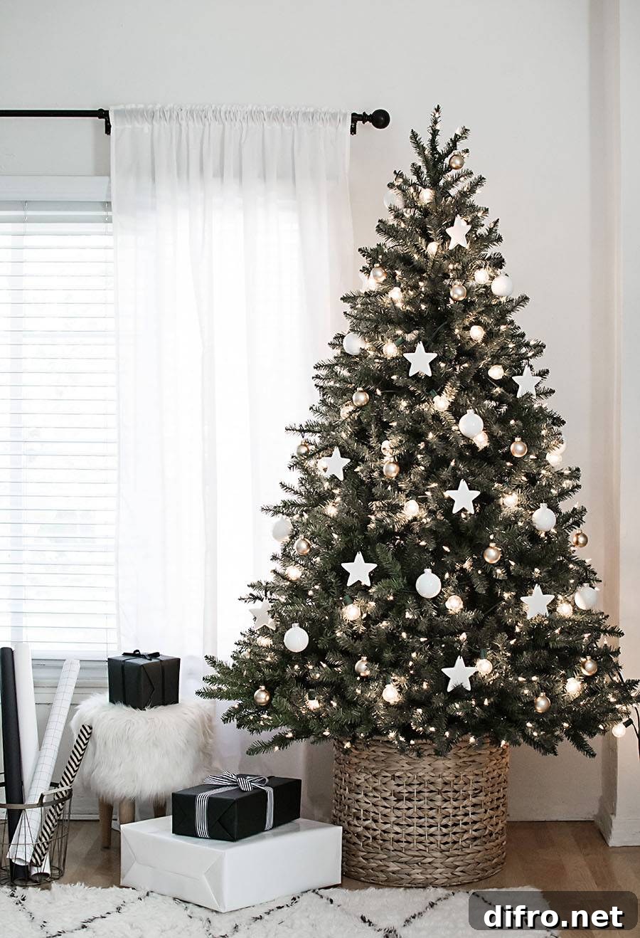 Curated mix of white ornaments
