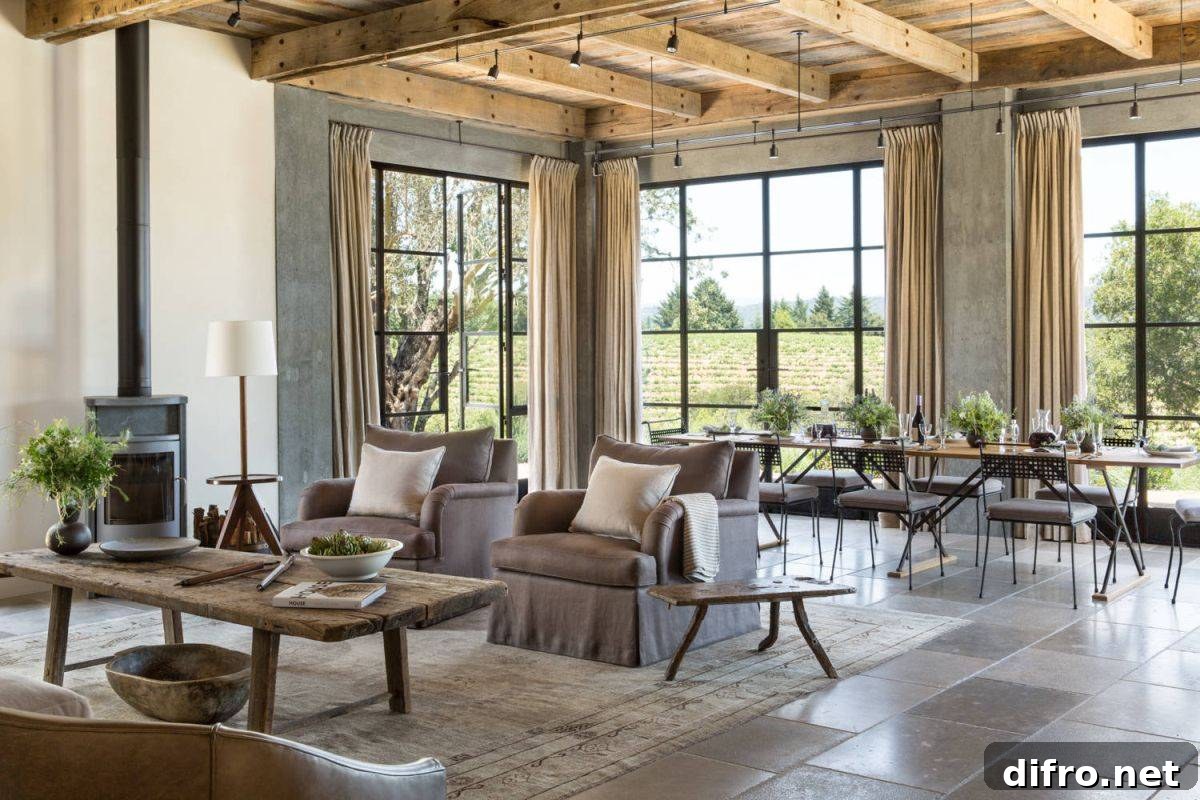 Decluttered living room before Thanksgiving