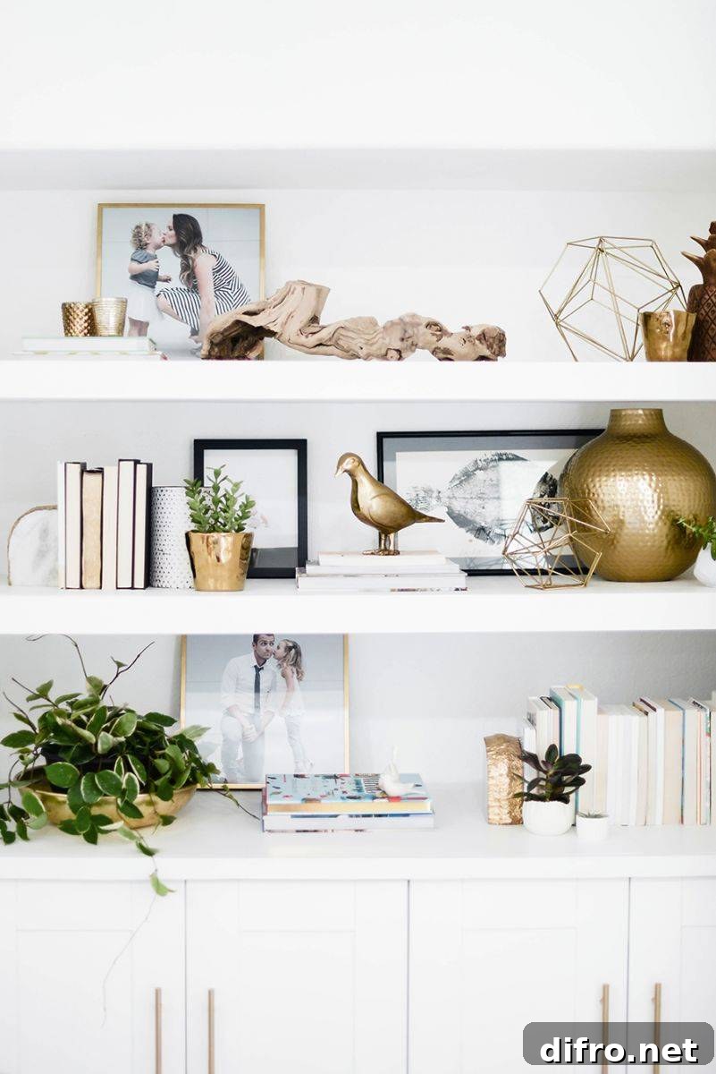Clean contemporary bookshelf design