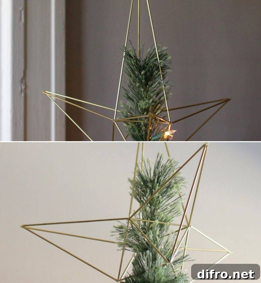 Himmeli-style star topper