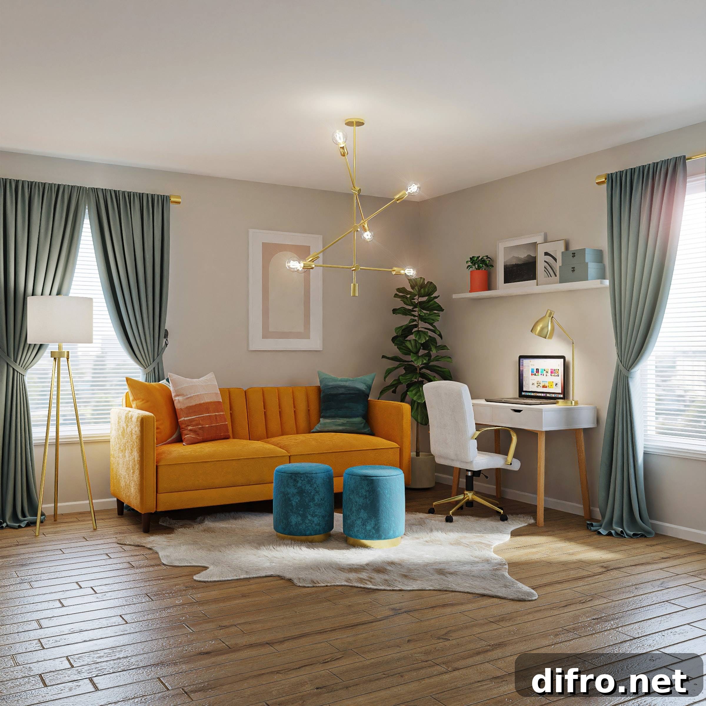 Fresh colorful accents