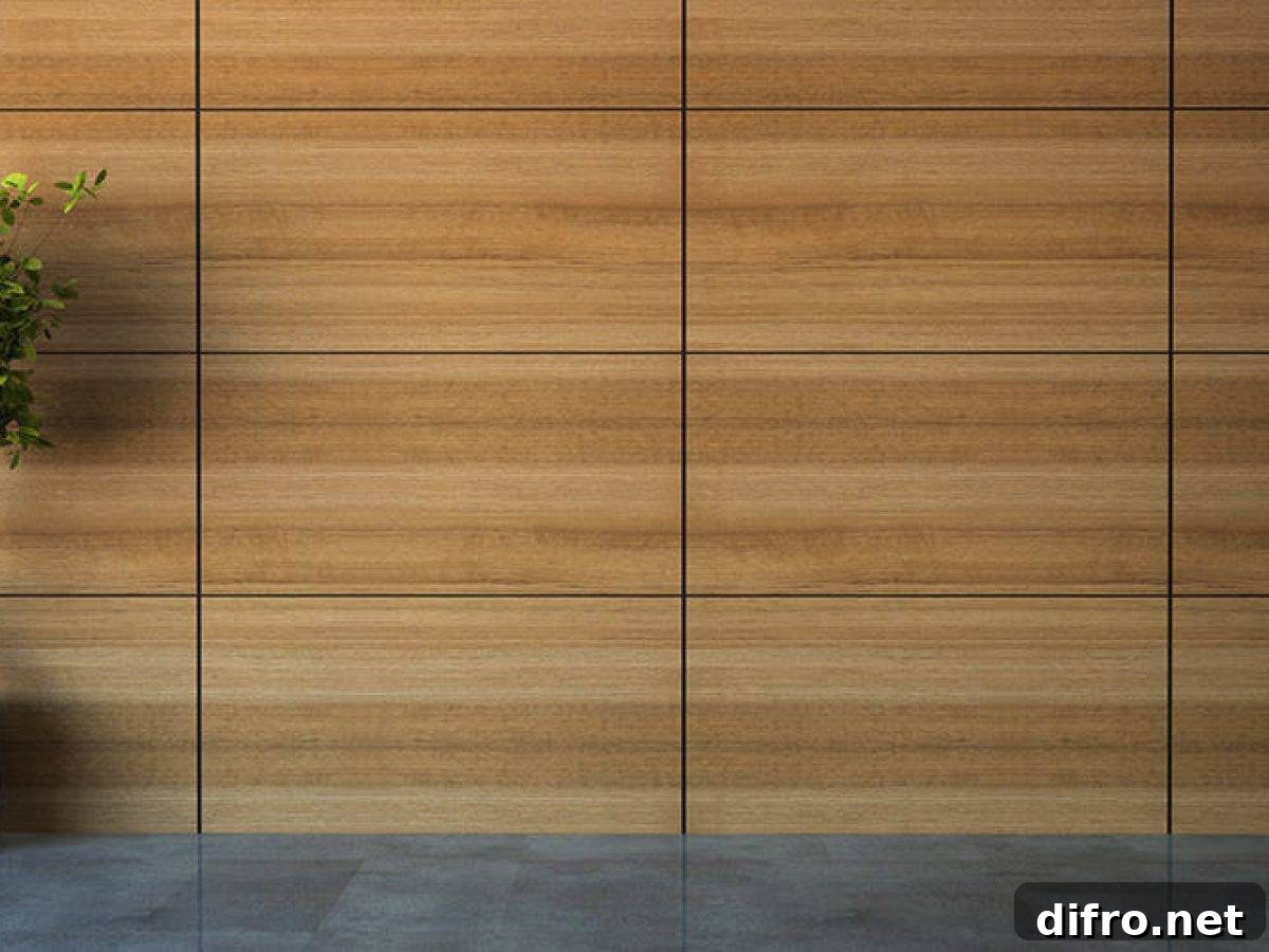 Flatwood wall paneling accent wall.