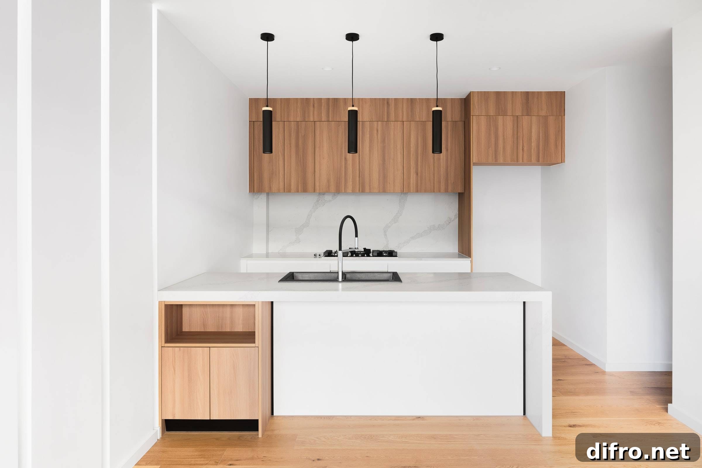 Wooden cupboards