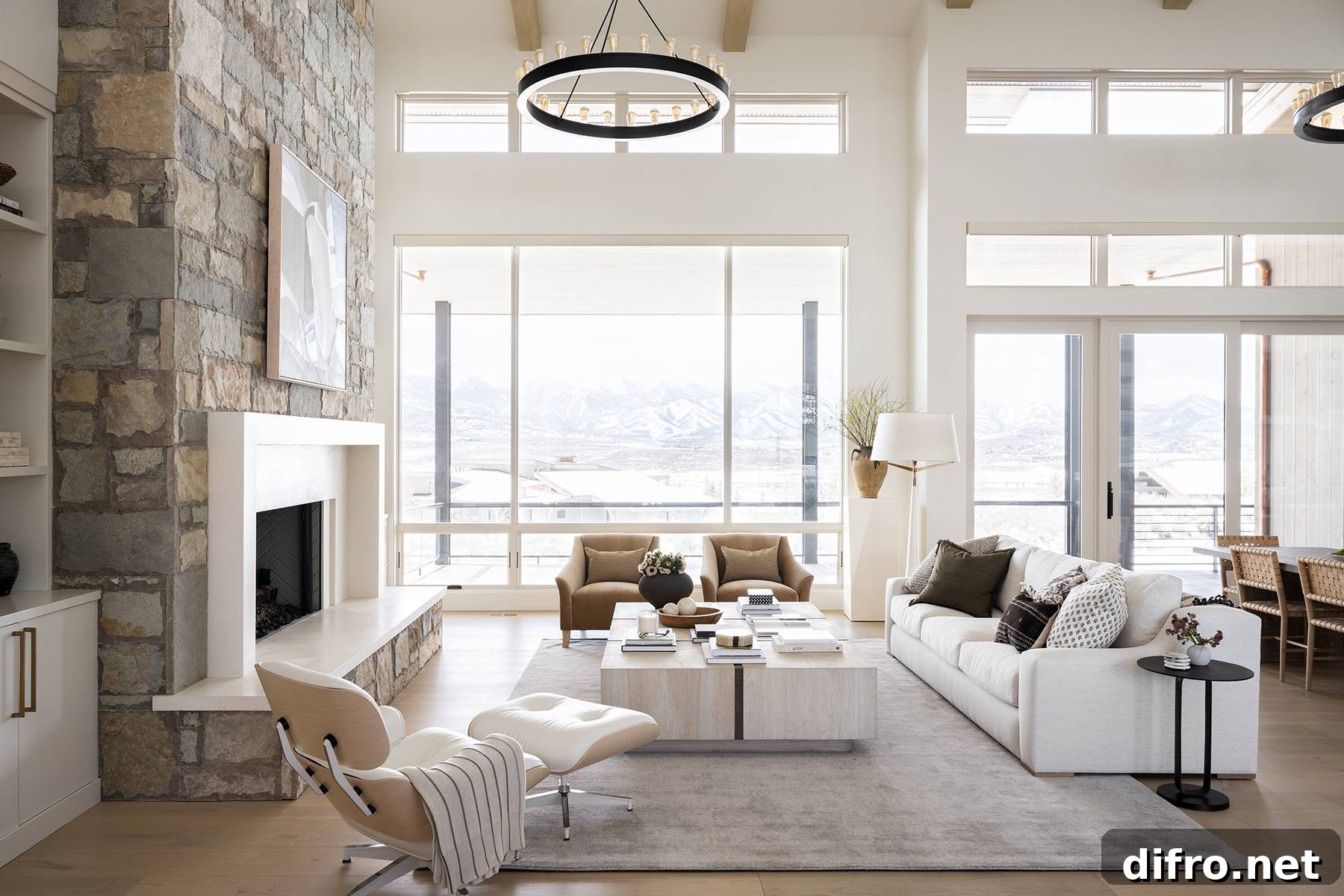 Contemporary and inviting living space