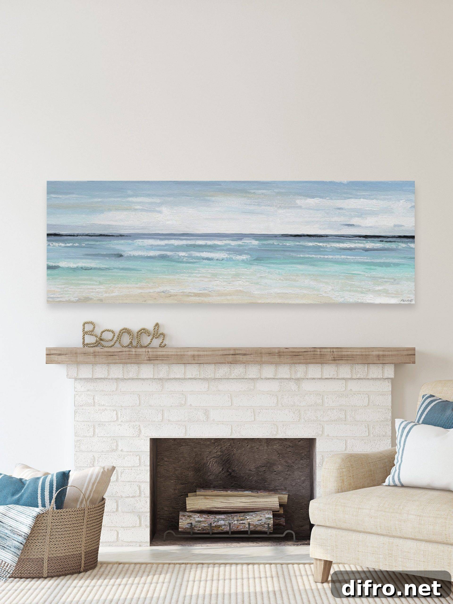 Beach print wall art