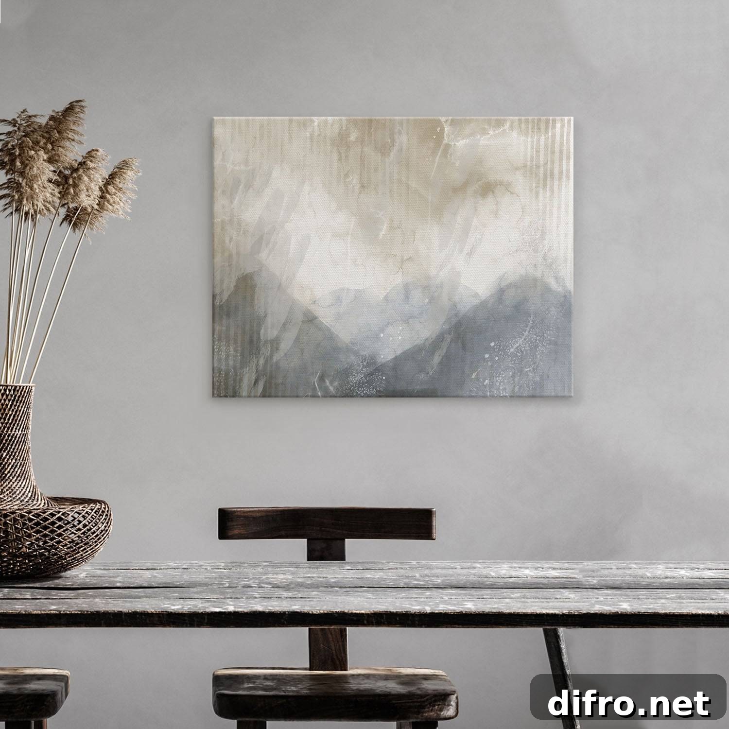Neutral abstract wall art