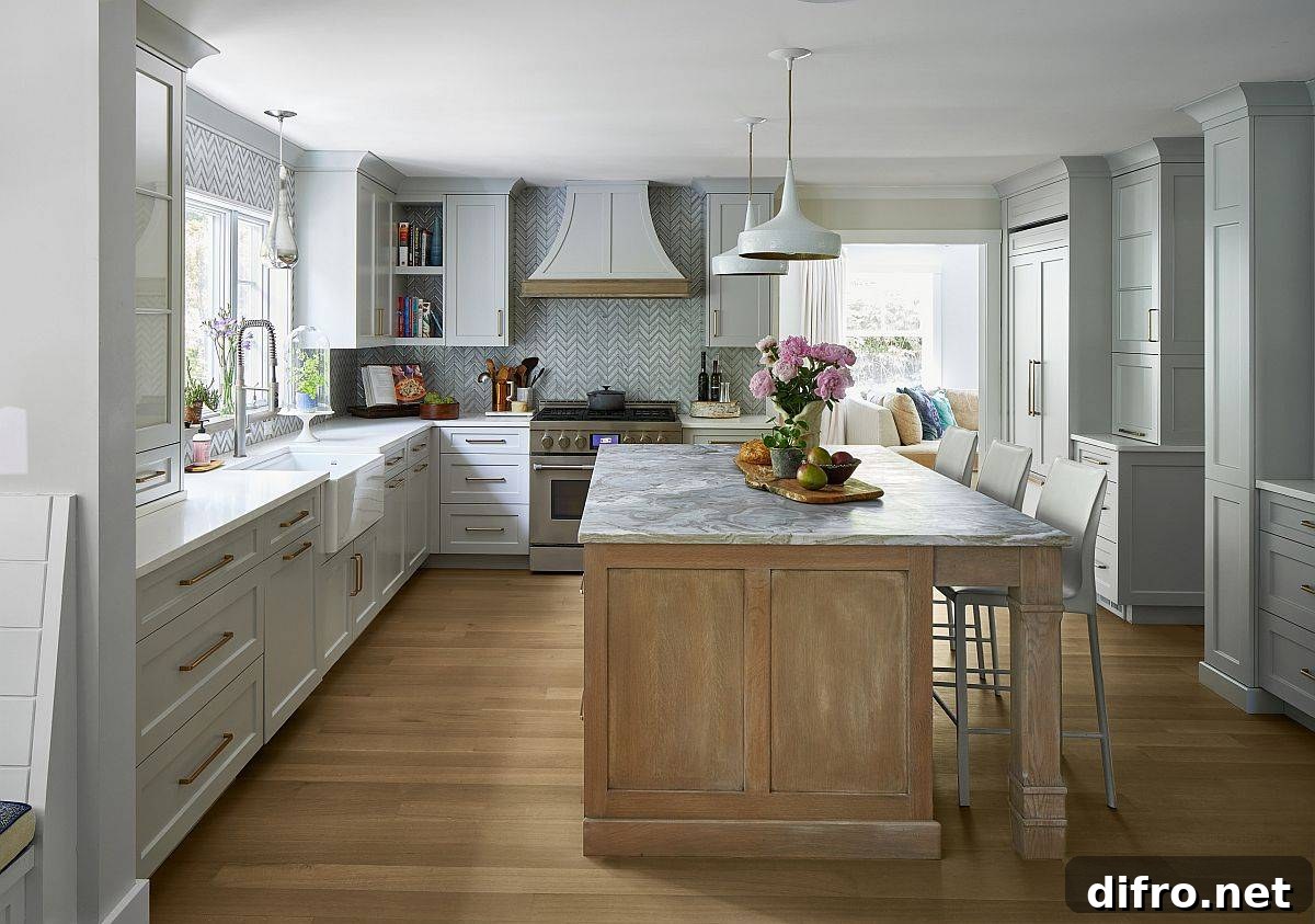 White fireclay kitchen sink in a modern kitchen
