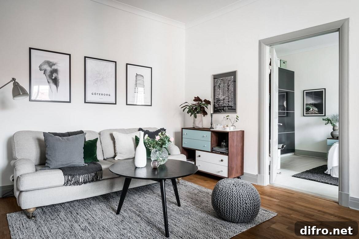 Mix of textures for a subtle visual touch