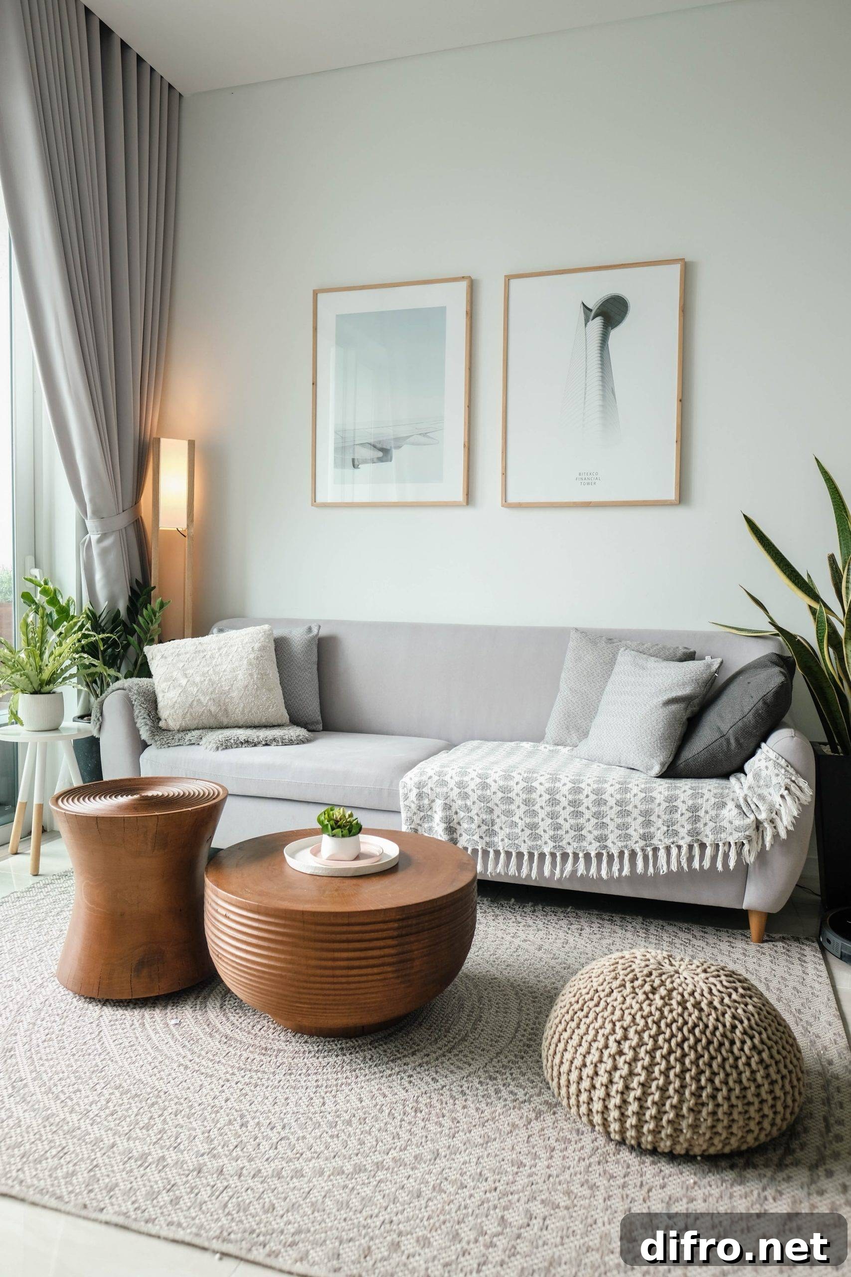 Warm and inviting Scandinavian space