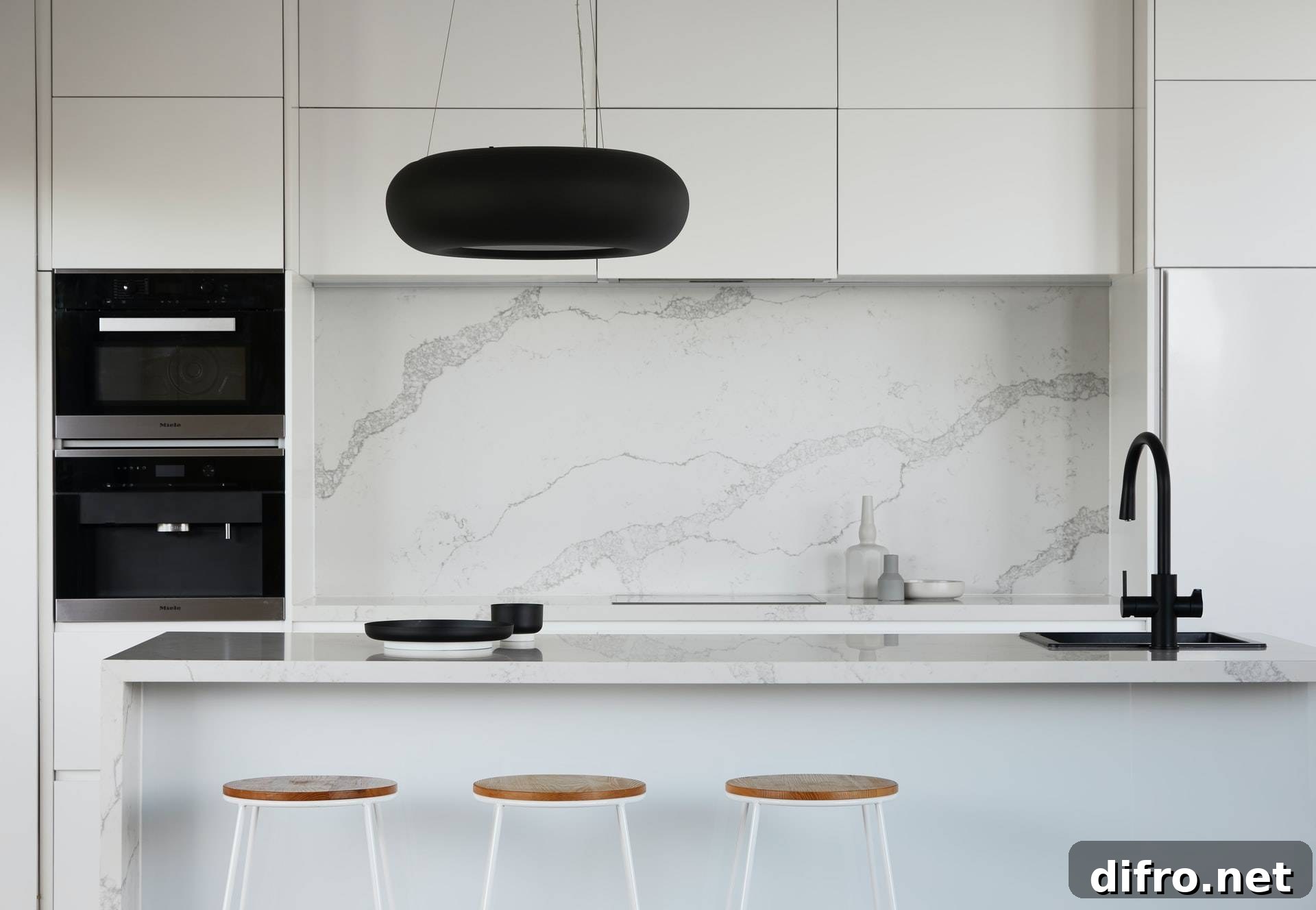 Kitchen with stovetop and oven