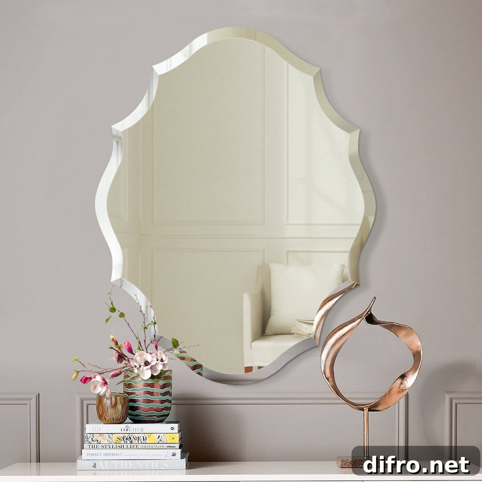 Beveled accent mirror