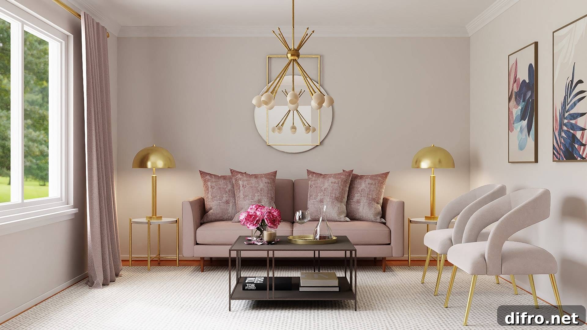 Neutral interior with light grey accents