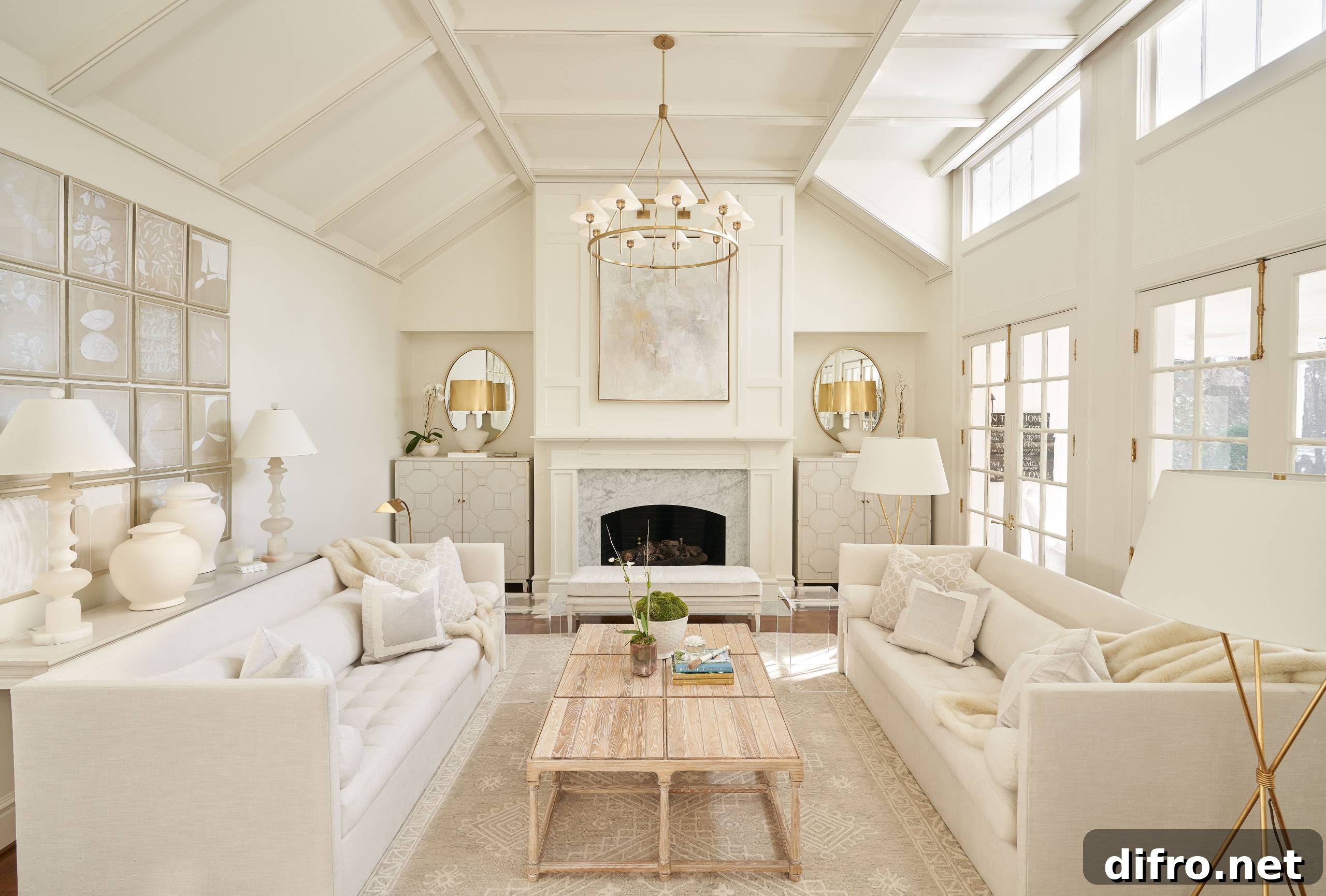 Sophisticated yet cozy living room