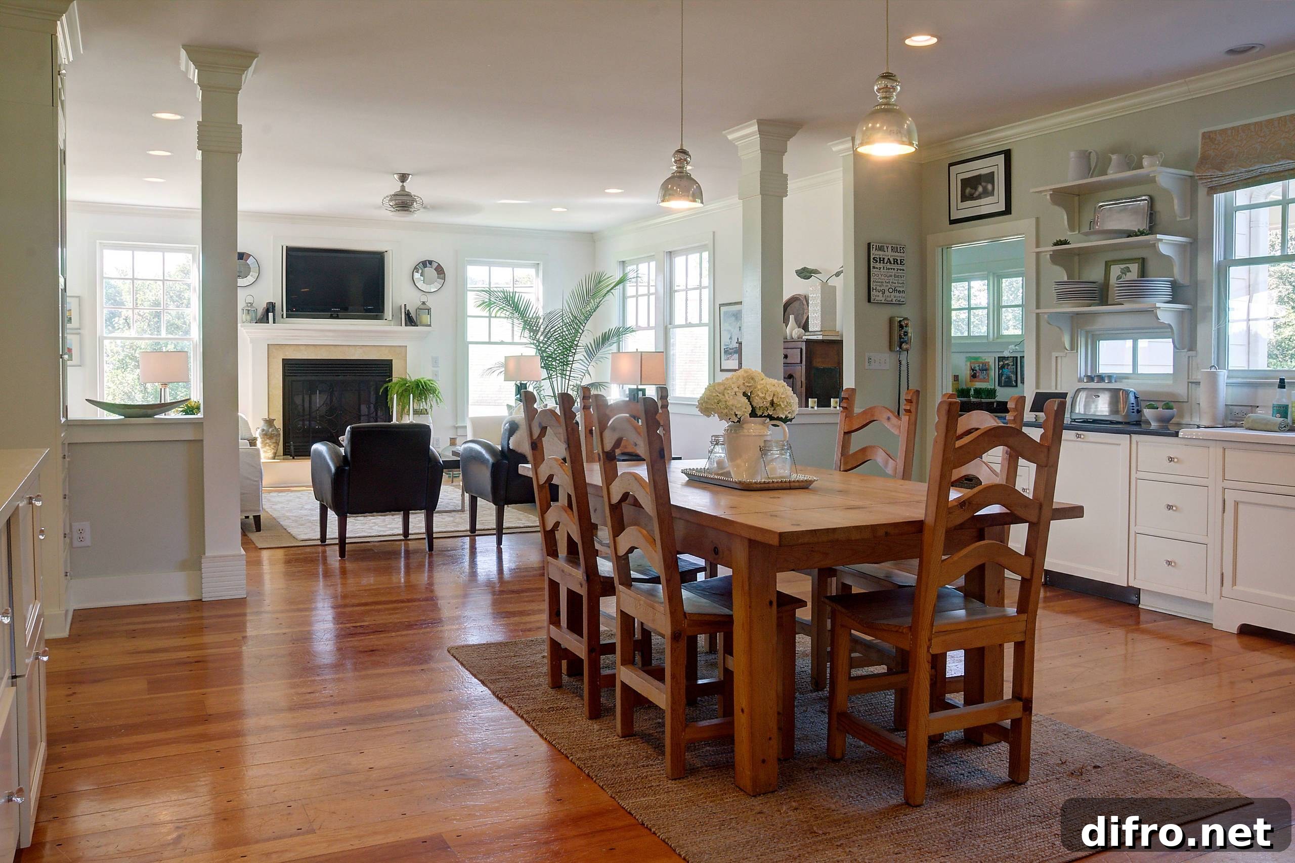 Vintage finds add personality to the space