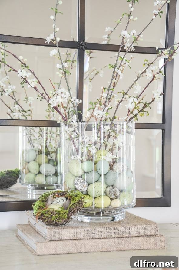 Carefully curated Easter vignette