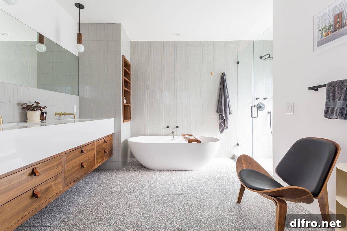 Smart terrazzo tiles in a modern setting