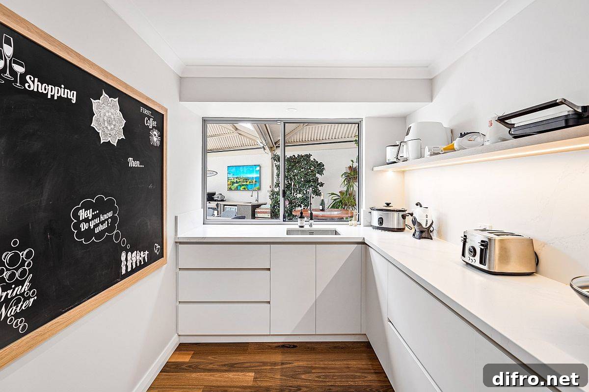 Floating shelf with window
