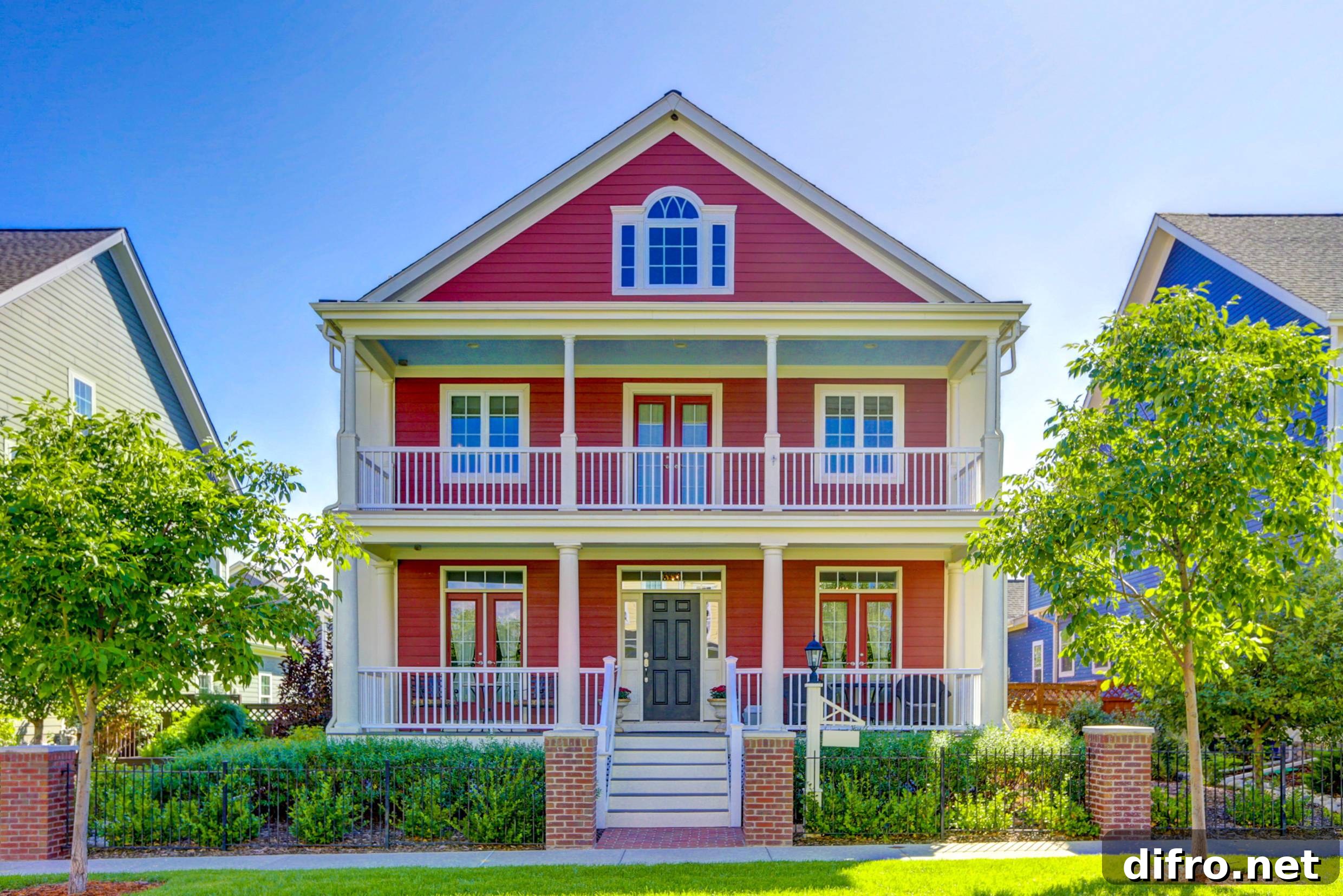 Red house exterior
