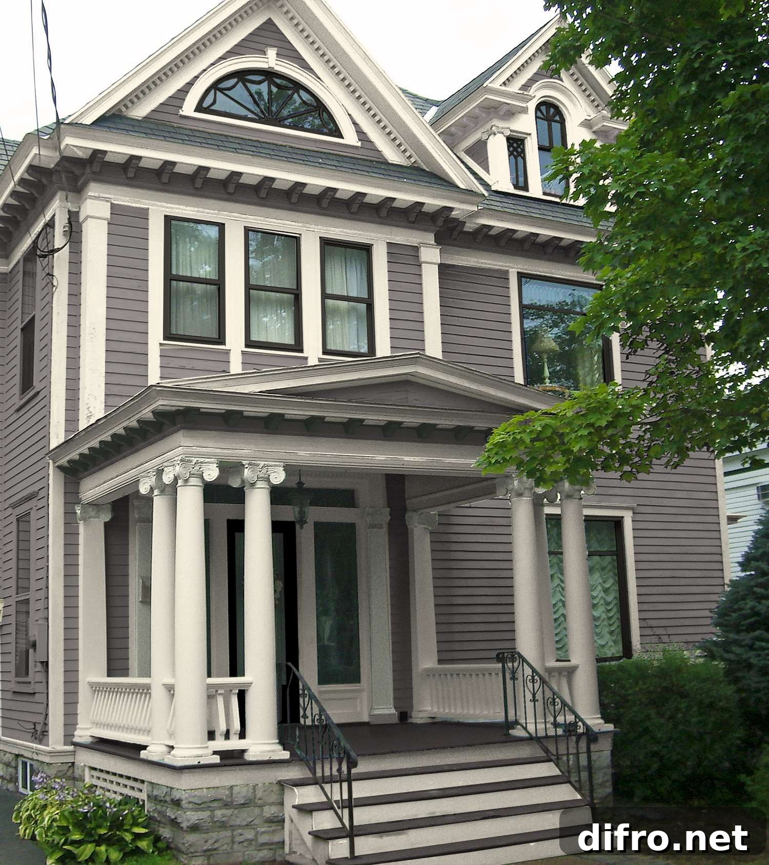 Gray house exterior