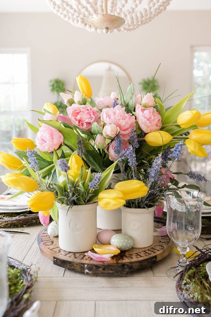 Curated floral centerpiece