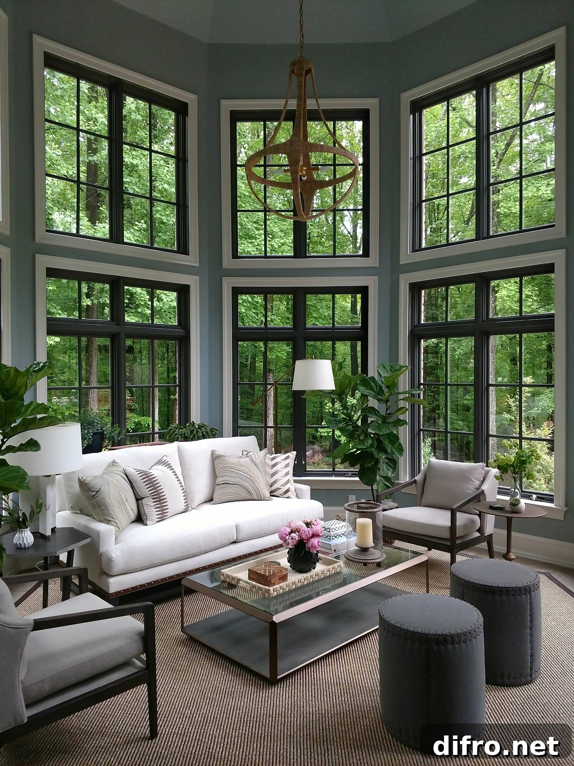 Elegant sunroom design