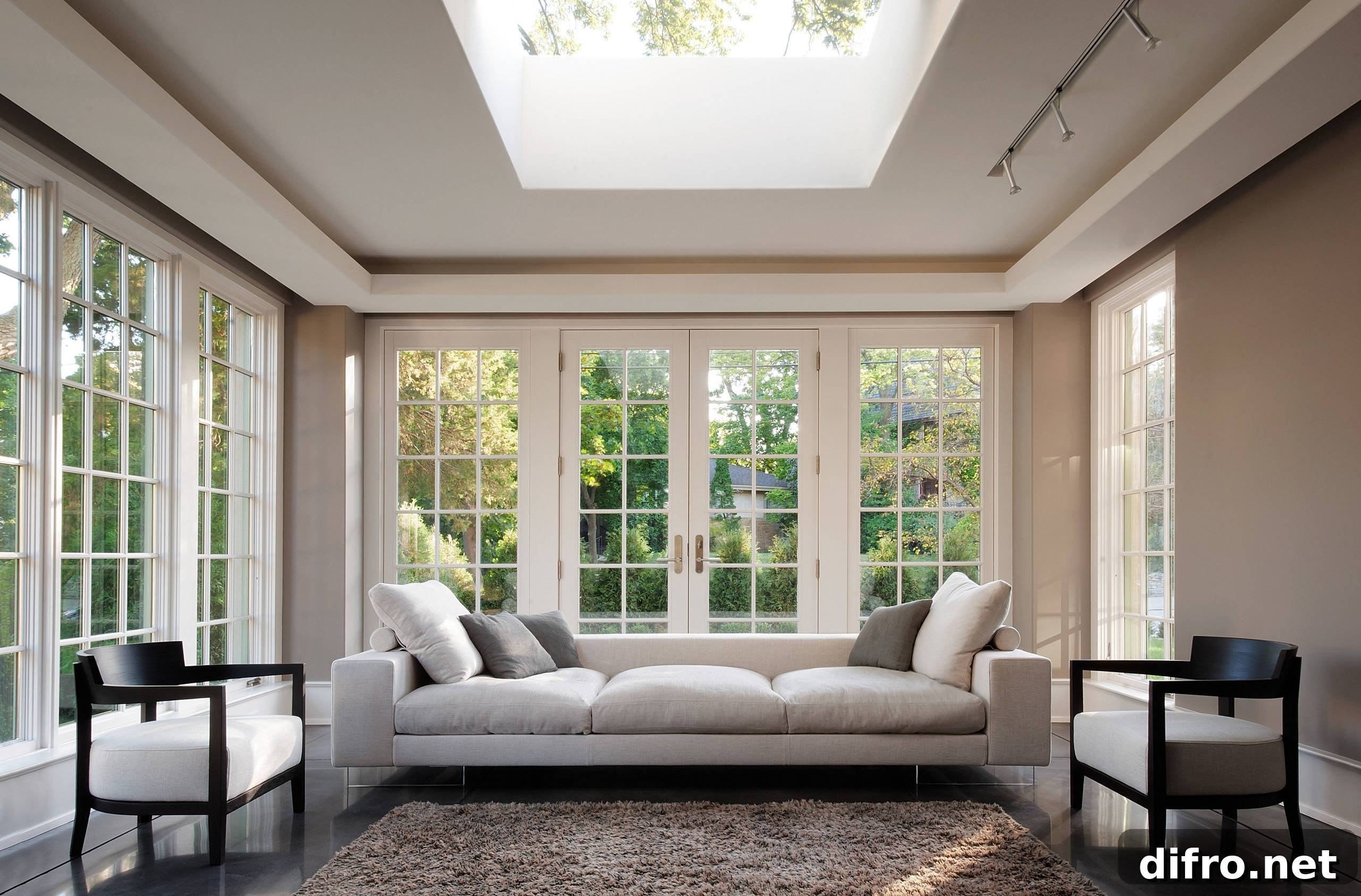 Modern-traditional mixed sunroom