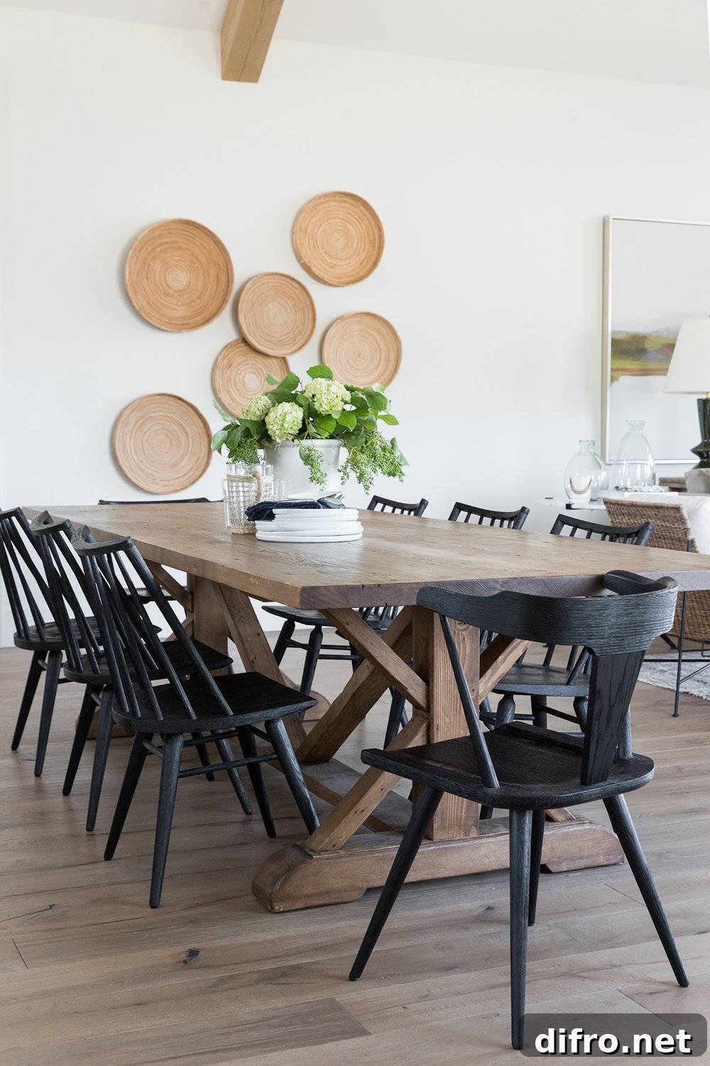 Dining room with mixed chairs