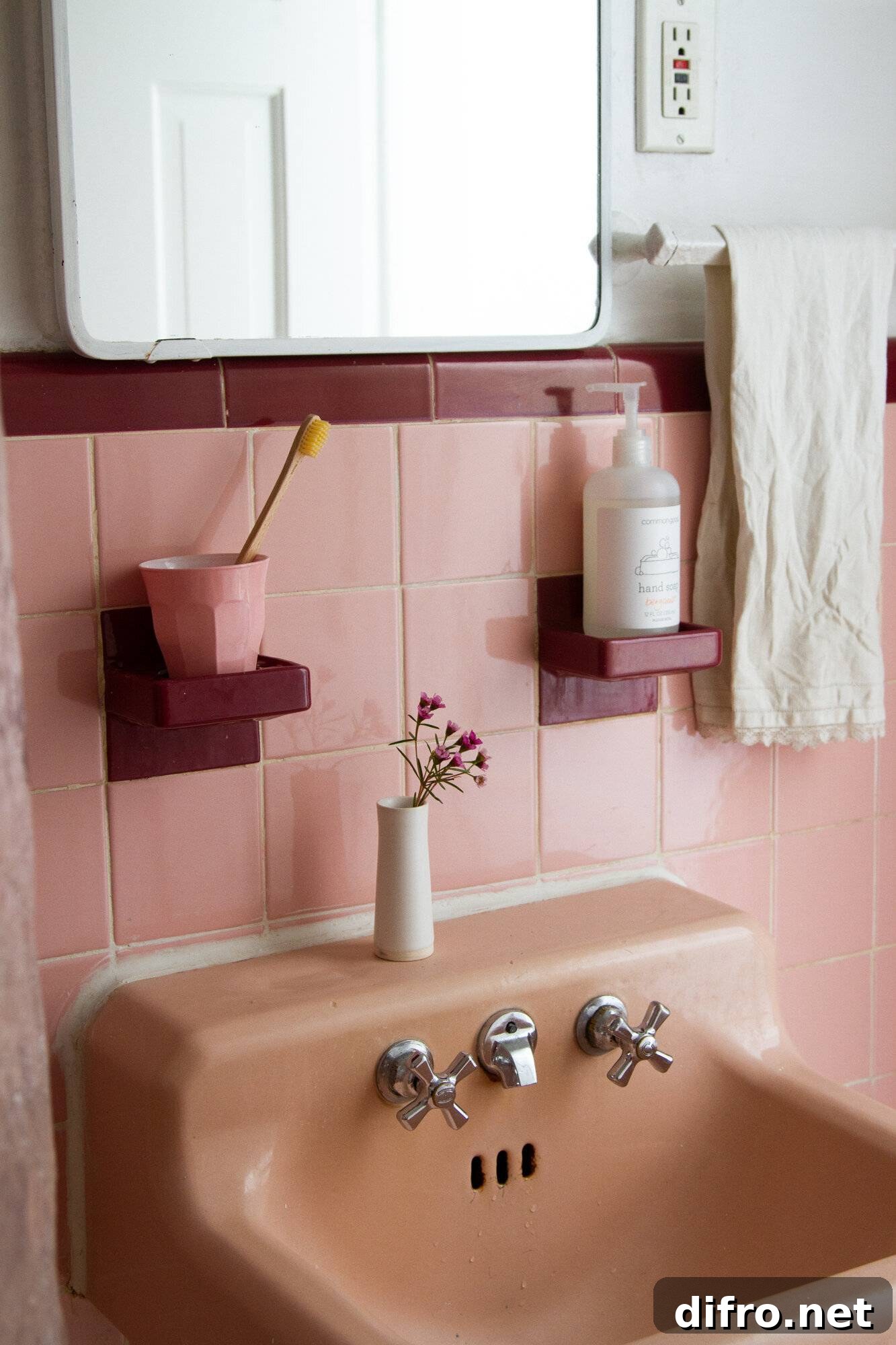 Pink Bathroom Restoration