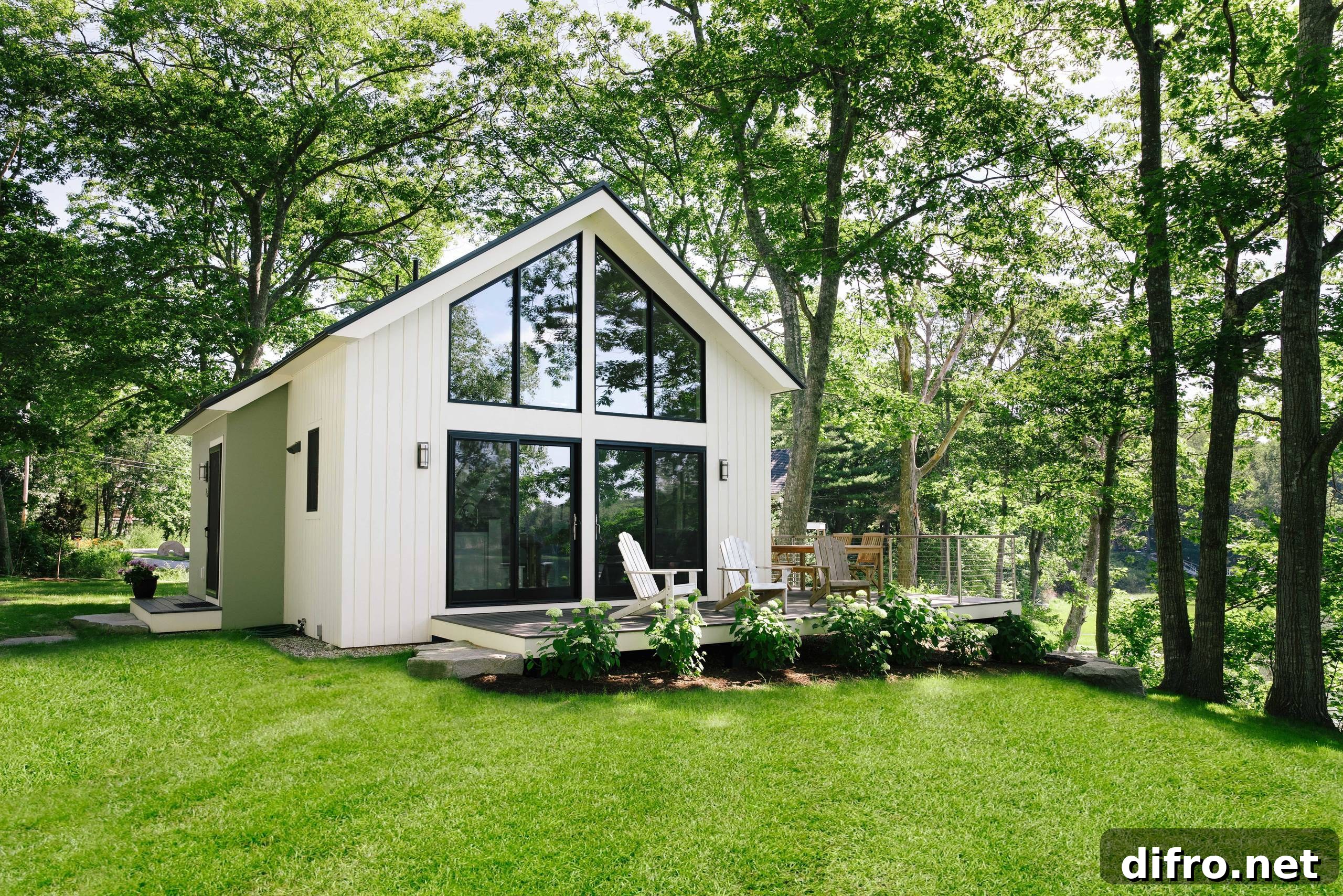 Tiny house exterior with curb appeal