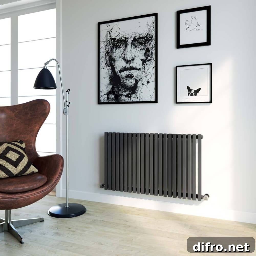 Anthracite radiator