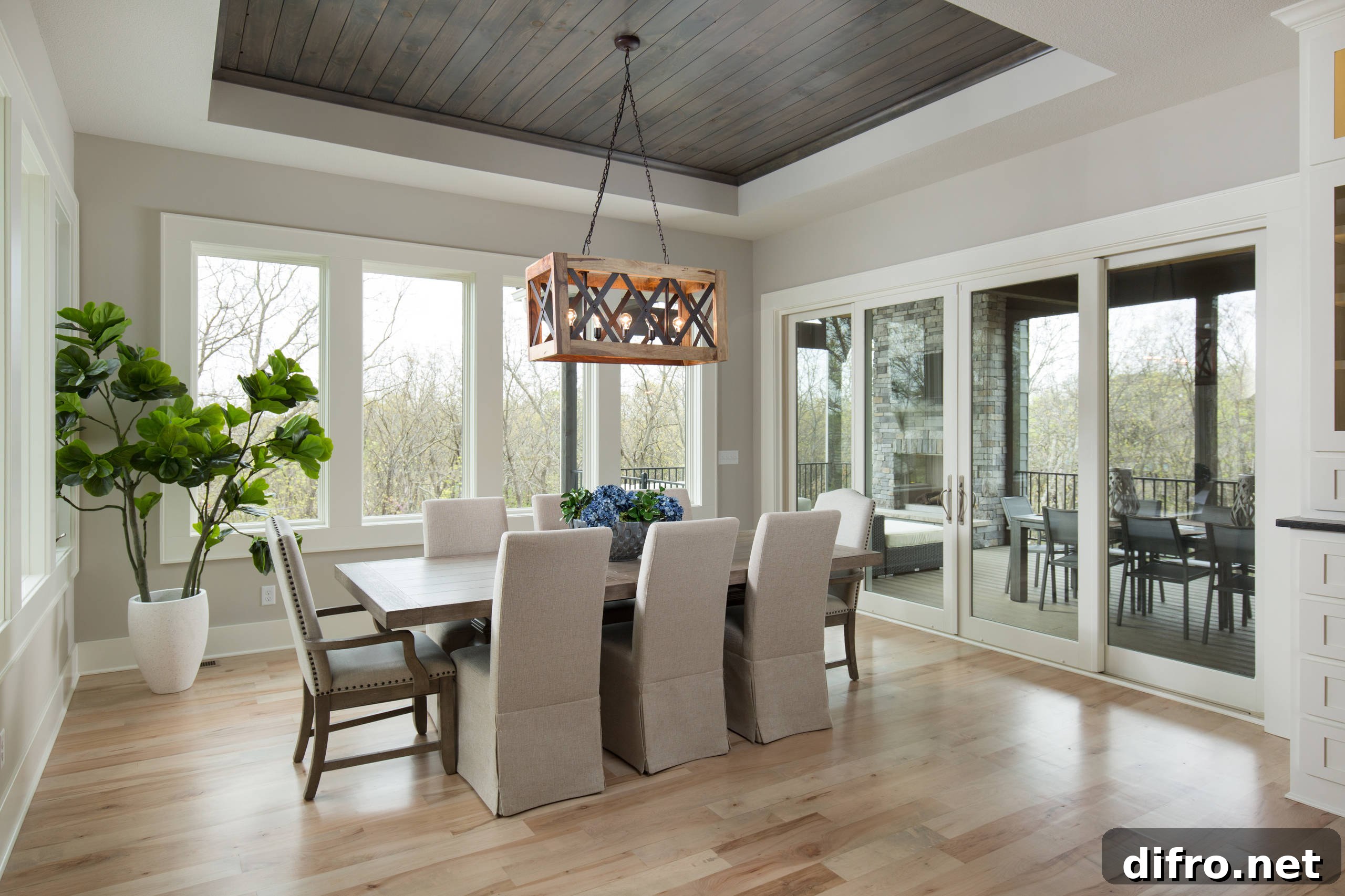 Light-filled coastal living space with natural textures