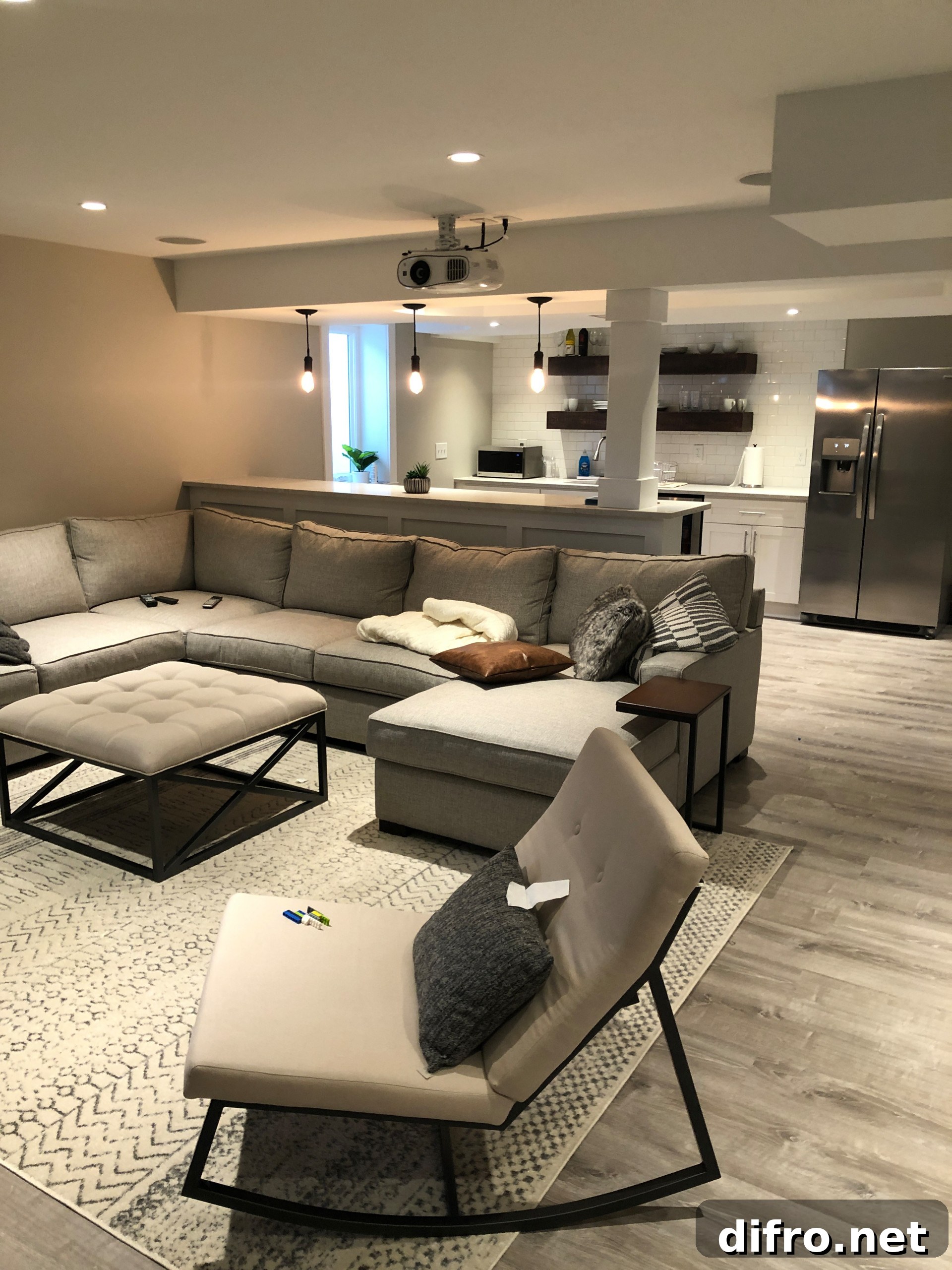 Basement adding value to a home