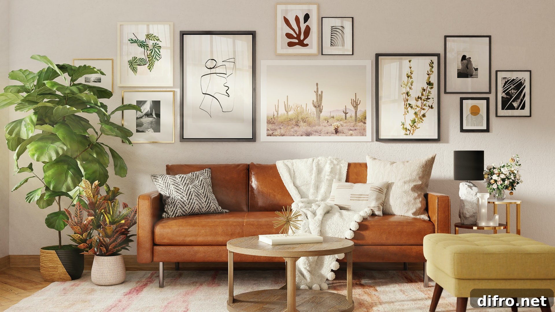 Natural houseplant in interior