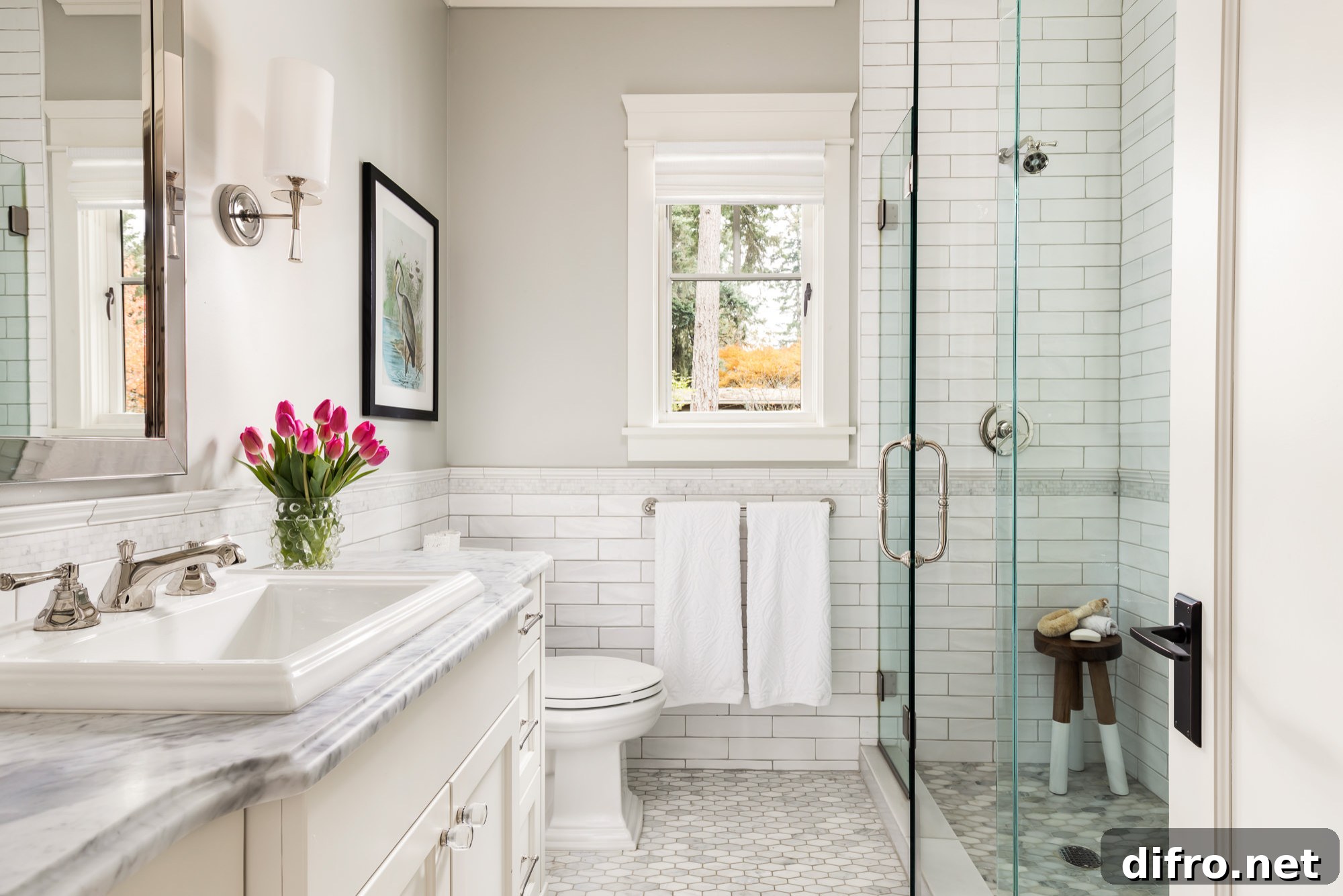 White subway tile bathroom