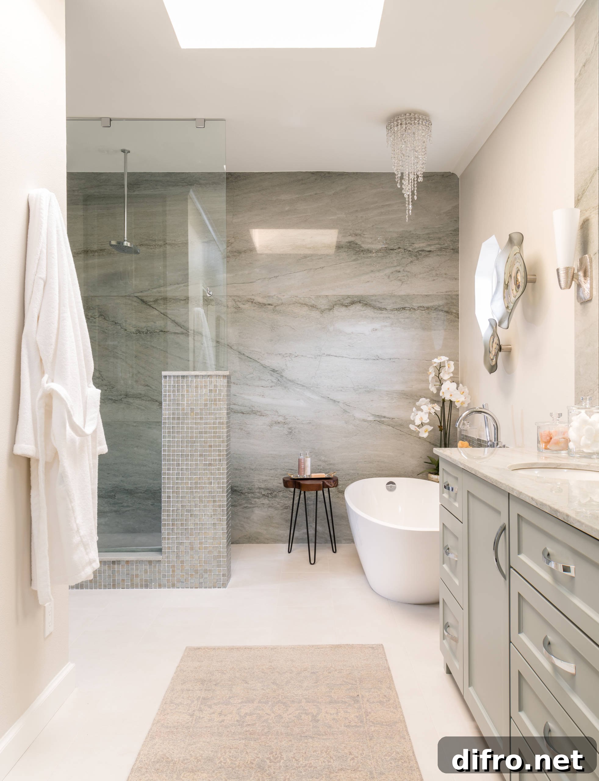 Modern bathroom rug