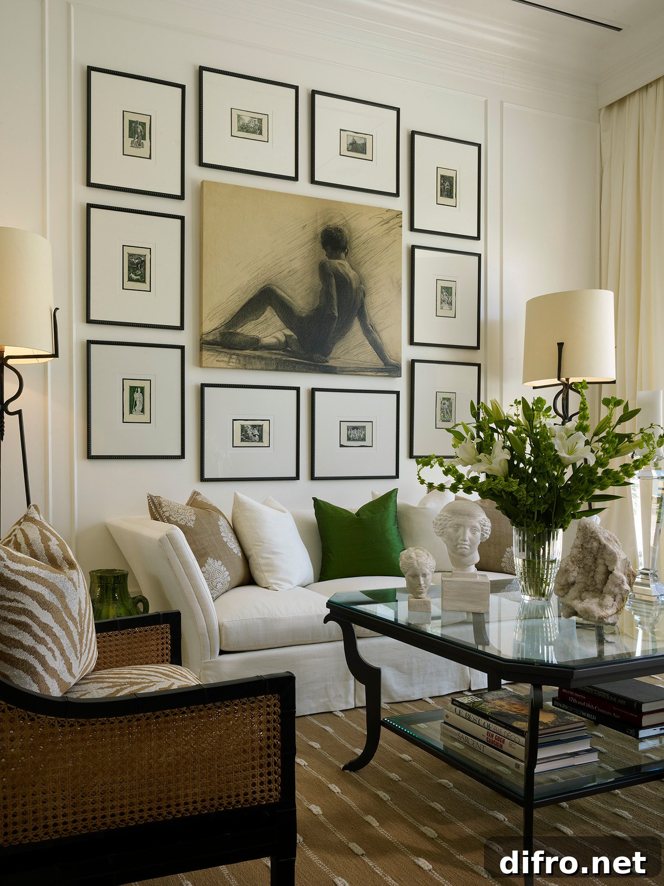 Curated gallery wall