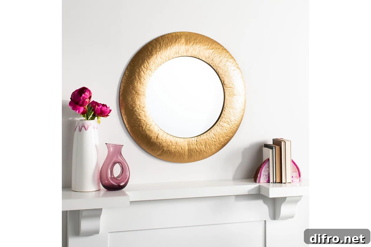 Decorative framed mirror