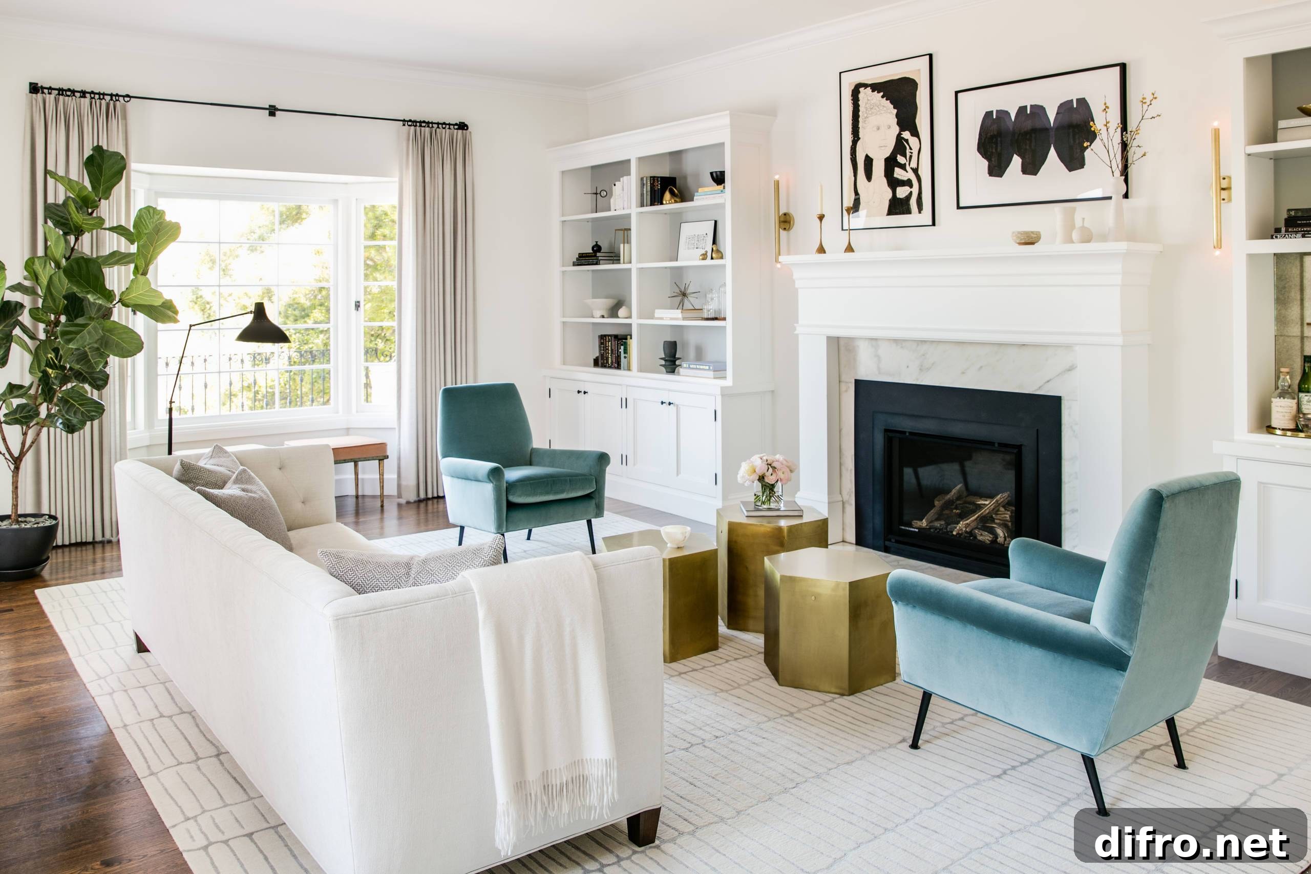 Clean and airy interior
