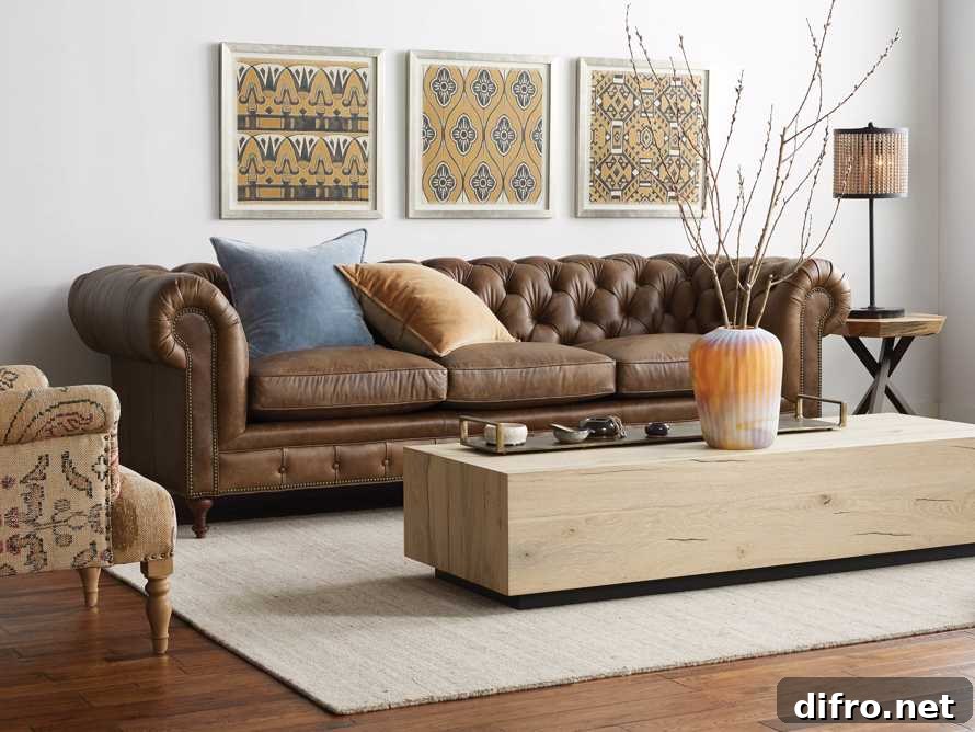 Wessex leather sofa