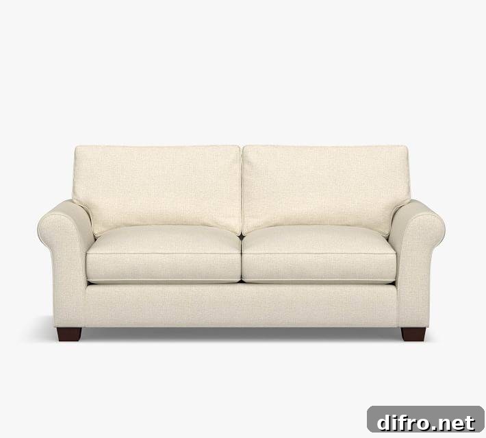 Comfort roll arm sofa