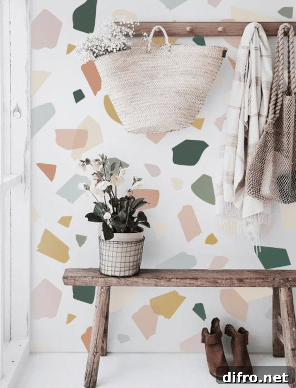 large terrazzo wallpaper